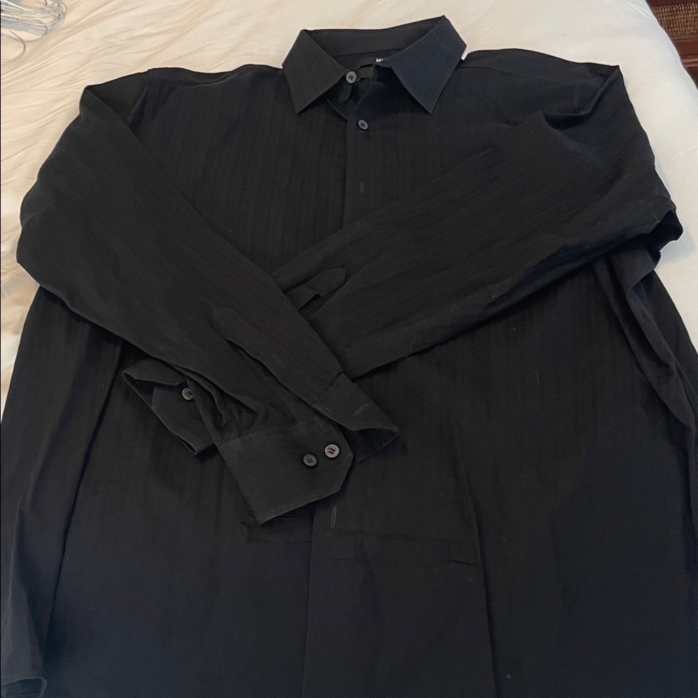 Murano Classic Black Dress Shirt